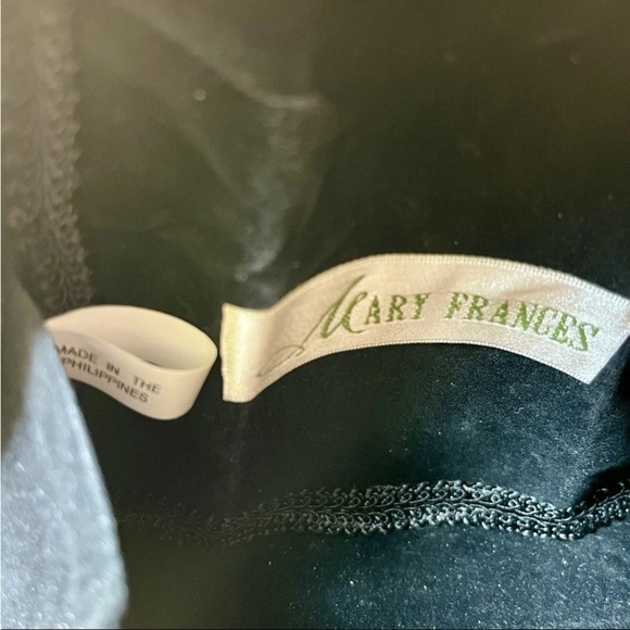 Mary Frances Red Black Beaded Embellished Hardshell Purse Artsy Southwestern - Picture 10 of 16